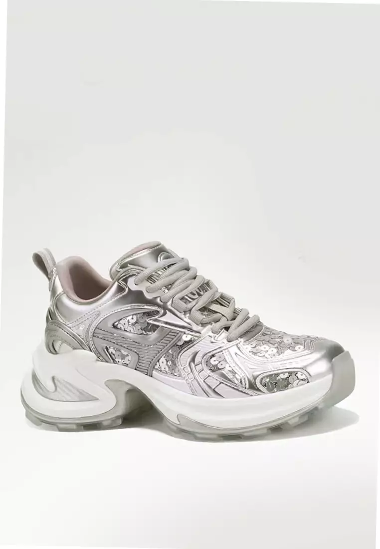 Discount on Twenty Eight Shoes  shoes - SKU: VANSA Fashionable Sequined Platform Casual Shoes VPW-T-KLA410
