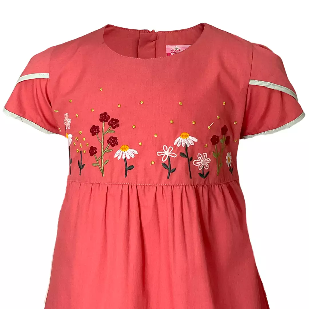Pingu Dress Anak Perempuan Polos Pendek Pink 90501928