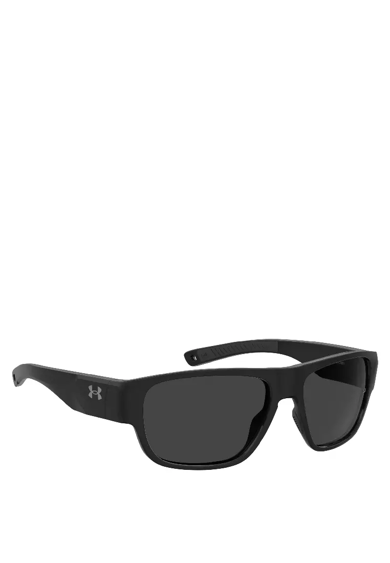 UNDER ARMOUR Sunglasses UA SCORCHER-807-IR, Rectangular Sharp with Black color