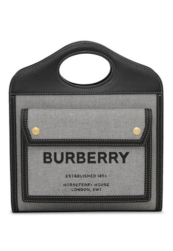 Burberry black Burberry Mini Tri-Tone Crossbody Bag in Black/Tan AB7AFACB45AB04GS_1