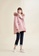 Hopeshow pink Fur Collar A-Line Parka Jacket D536FAA8C3BD38GS_4