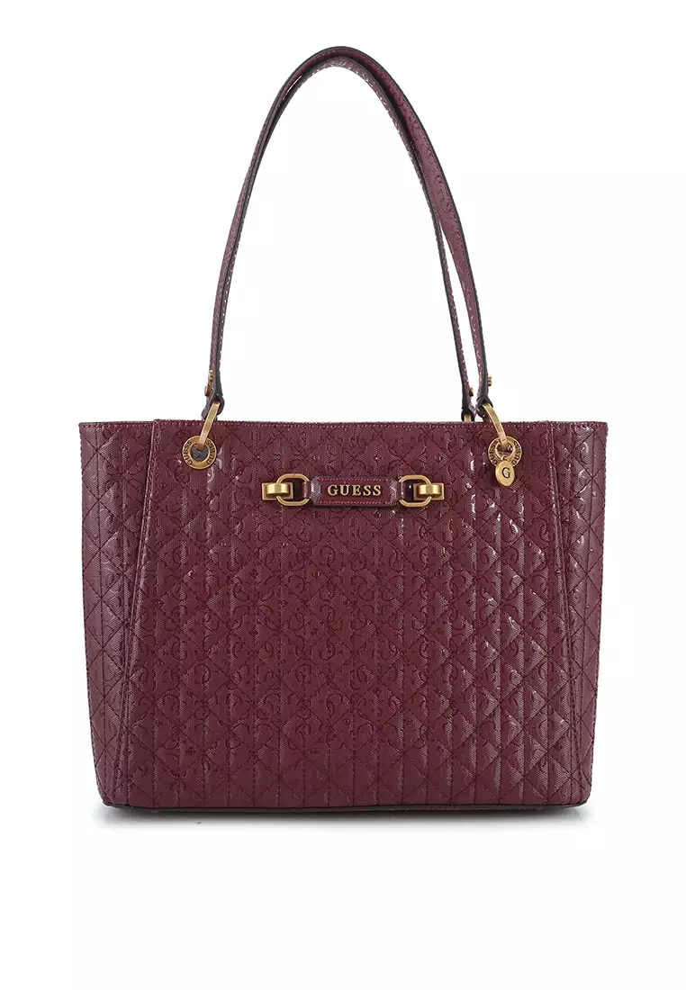 Guess burgundy hotsell bag
