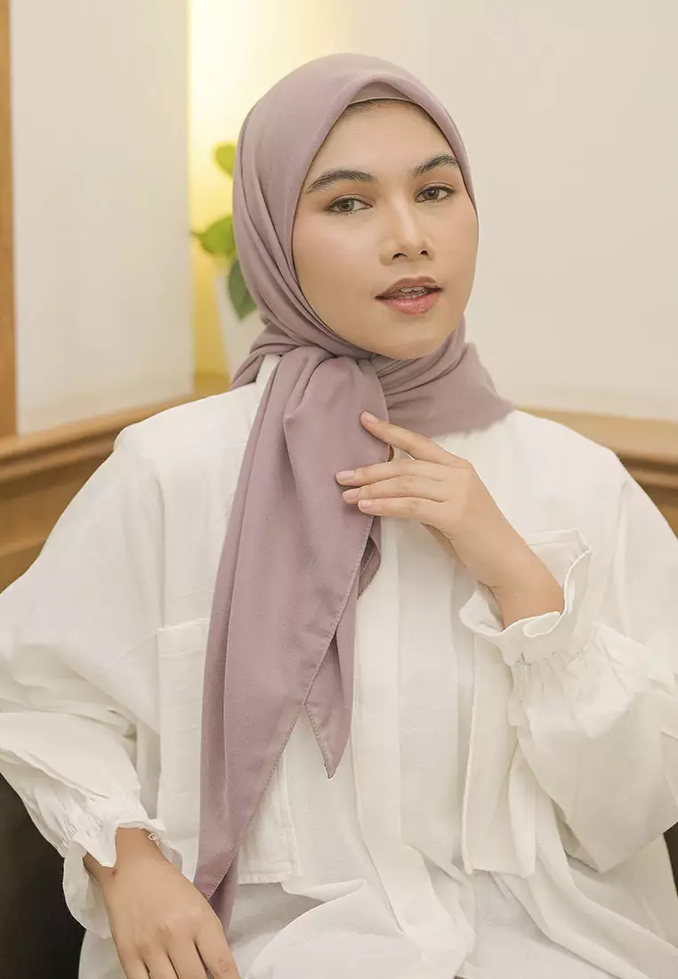 Haraa Voal Plain Tea Rose