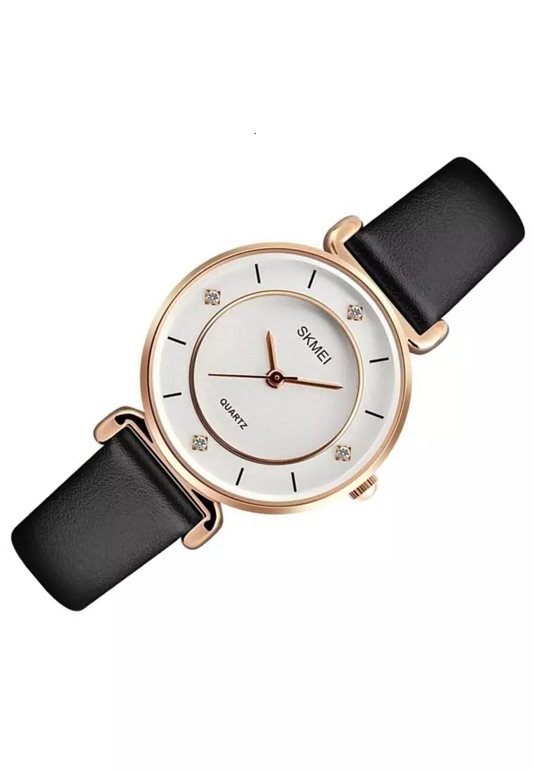 Jam Tangan Casual Analog Wanita Waterproof Strap Tali Material PU Leather KT55 ORIGINAL