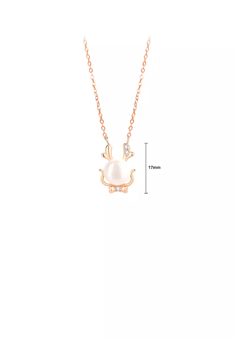 Buy Glamorousky 925 Sterling Silver Plated Rose Gold Simple and