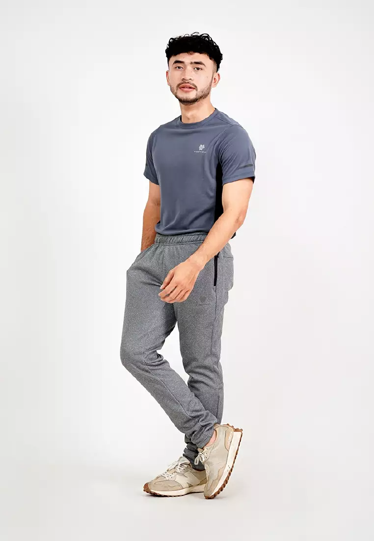 Tiento Setelan Olahraga Kaos Lari Dry Fit Lengan Pendek Baju Running Celana Panjang Training Gym Fitness Sport Extra Lite