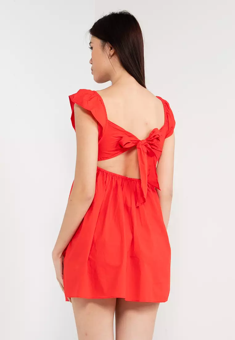 Tessa Tie Back Mini Dress