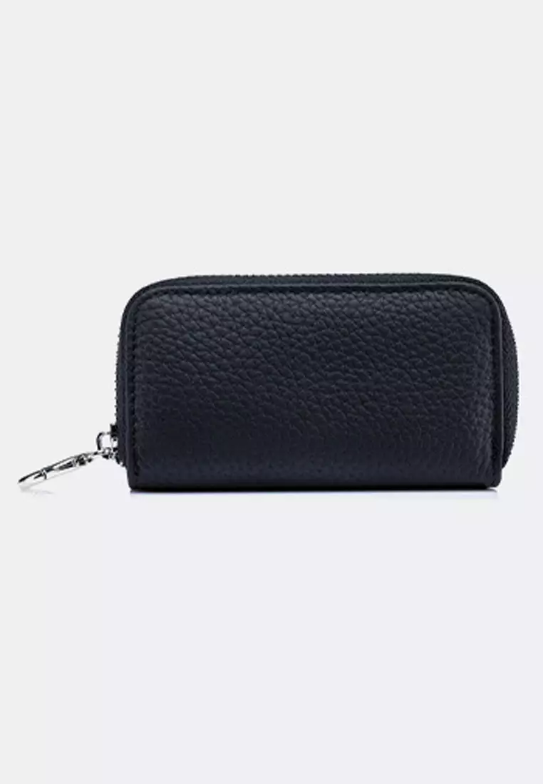 Full Grain Leather Zipper Key Case JW AN-3443