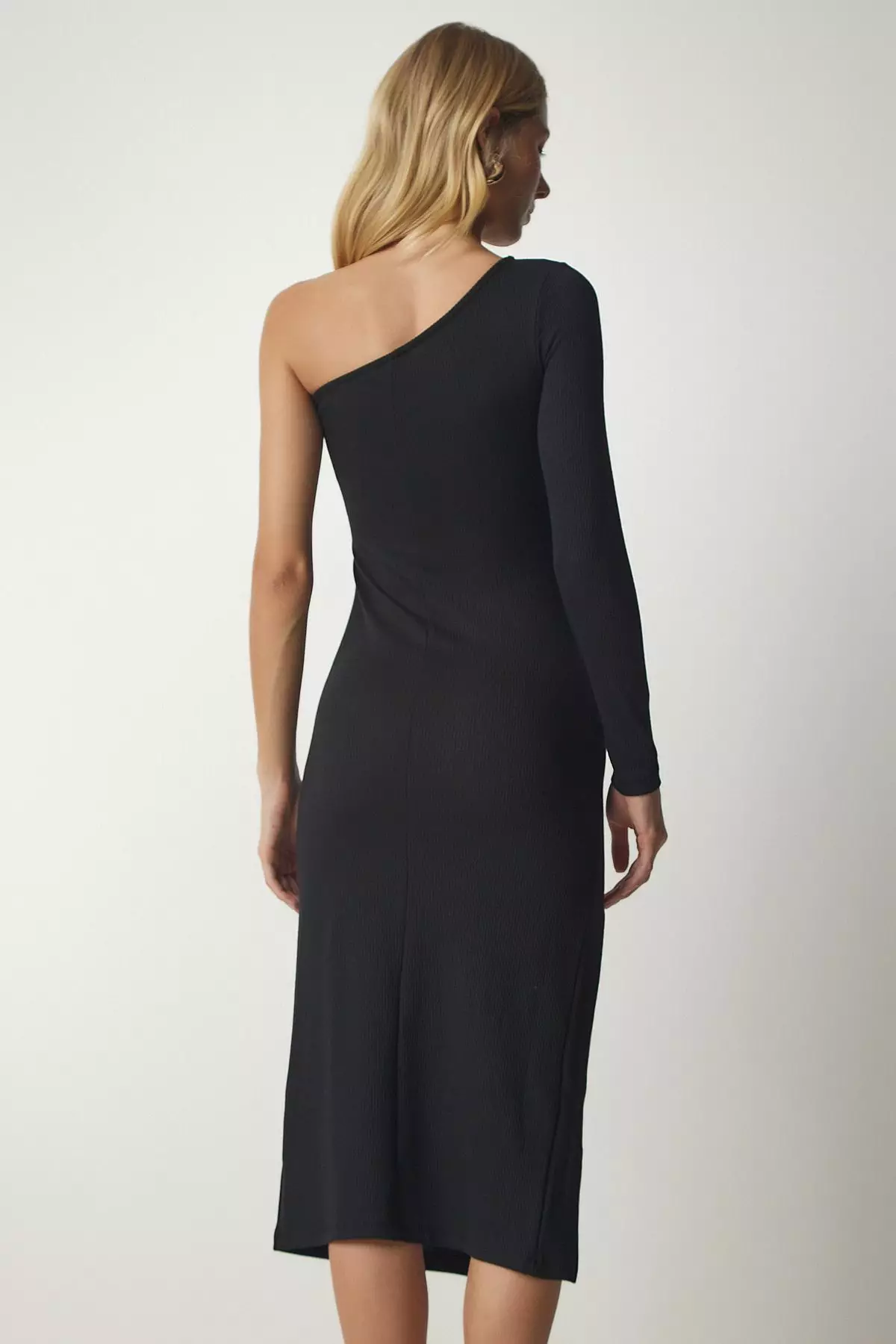 One-Shoulder Dress with Slit
