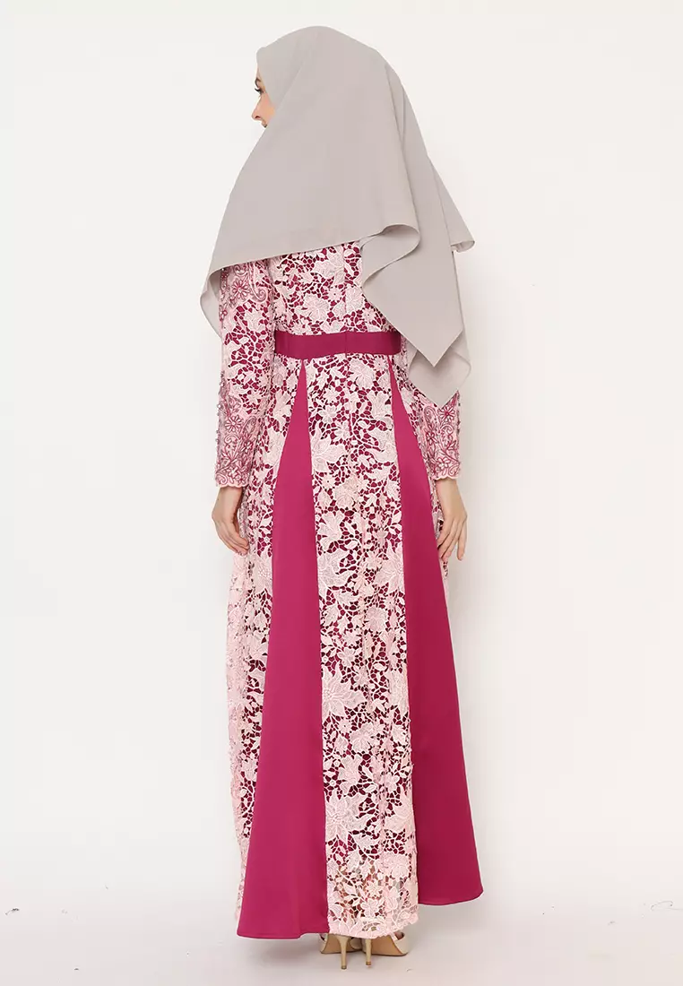 Bibiq Gamis Brokat Satin