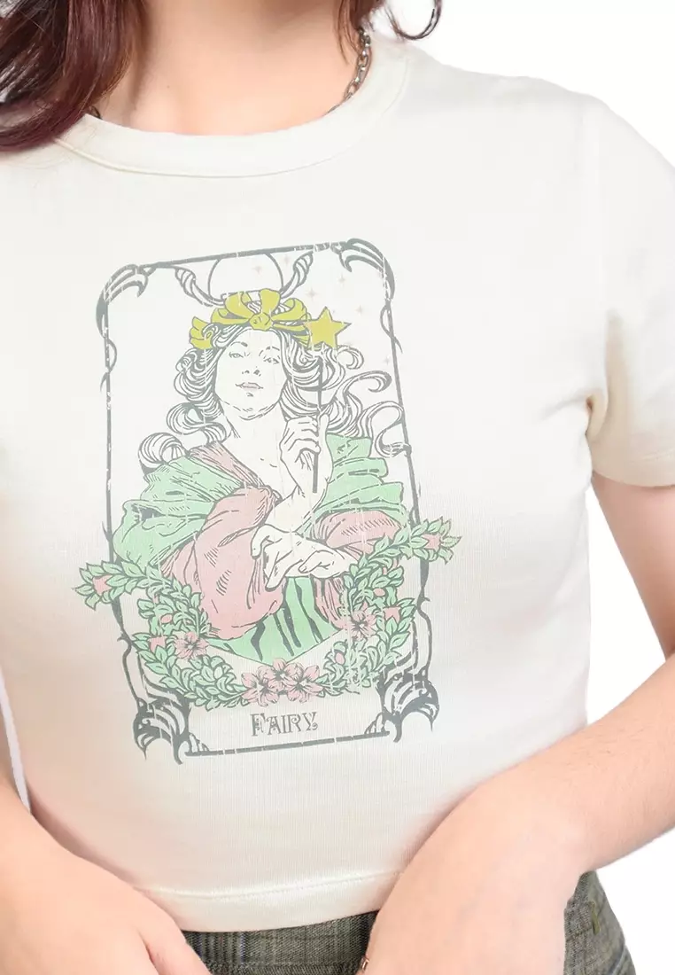 Fairy Tarot Card Baby Tee