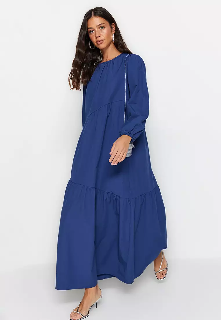 Buy Trendyol Poplin Maxi Dress 2025 Online ZALORA