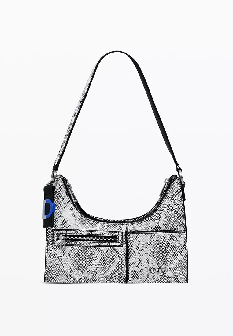 Small convertible animal print bag