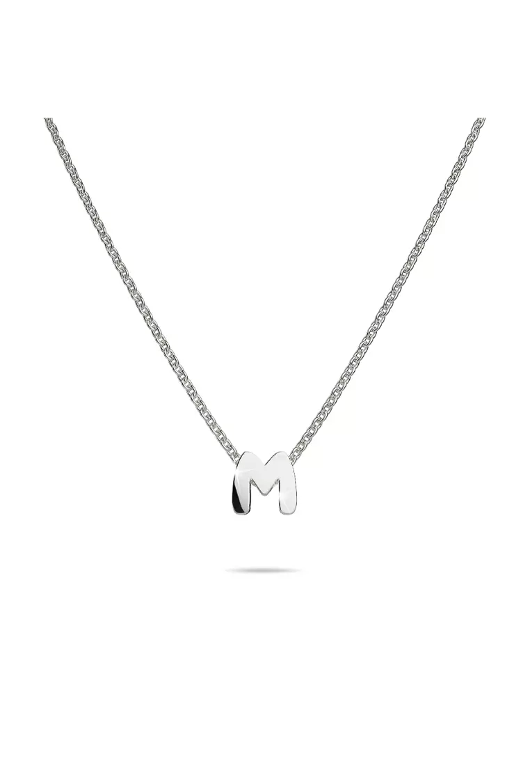 Real silver hot sale letter necklace