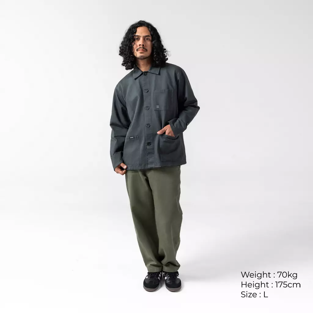 Bodypack Mirage Chore Jacket Vintage Jaket Praktis - Abu