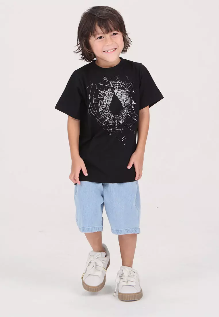 KRG CRACKED STONE SHORT SLEEVE TEE BLACK