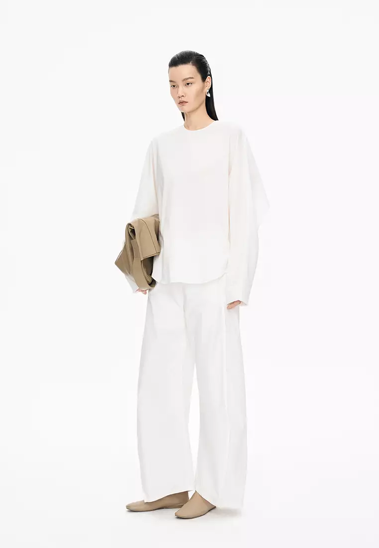 防水(拒水性)全棉香蕉褲卷邊超長褲