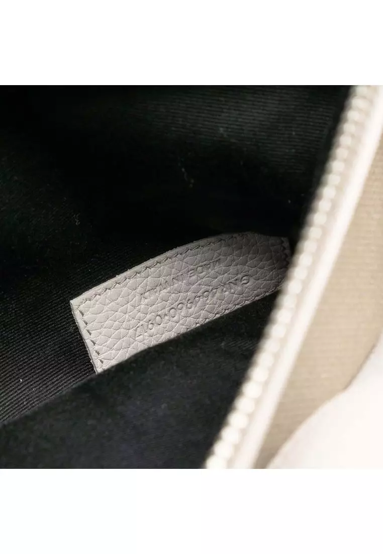 Pre-Loved Saint Laurent Small Grained Calfskin Supple Sac De Jour Satchel