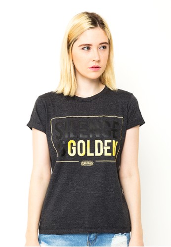 Endorse Tshirt Golden Misty Black END-OL011
