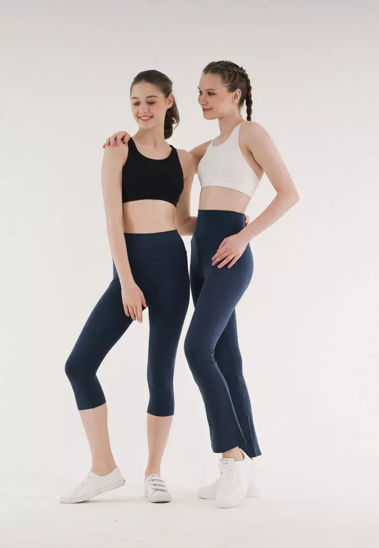 Cael Capri Legging Highwaist, Legging Wanita - Navy