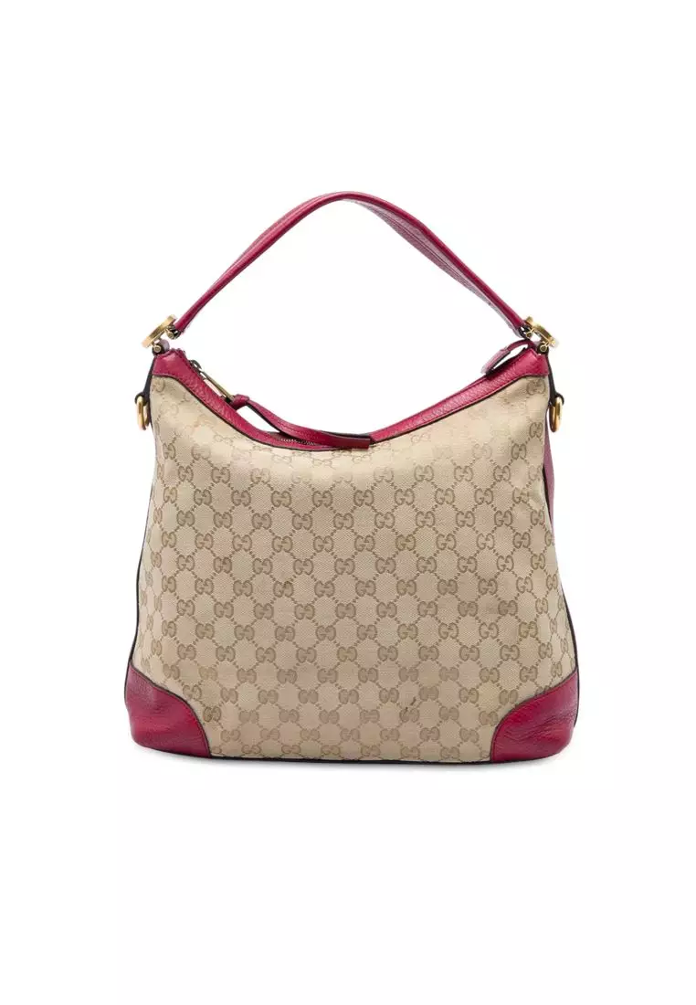 Pre-Loved Gucci Small Gg Canvas Miss Gg Hobo