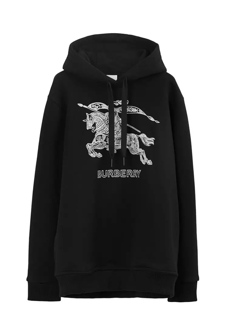 Burberry hoodie black clearance friday