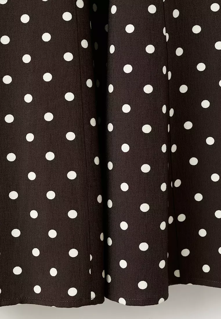 A-Line Polka-Dot Dress