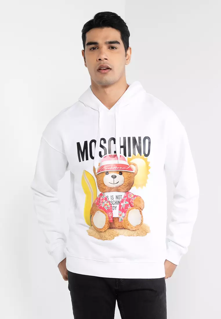 White moschino outlet hoodie
