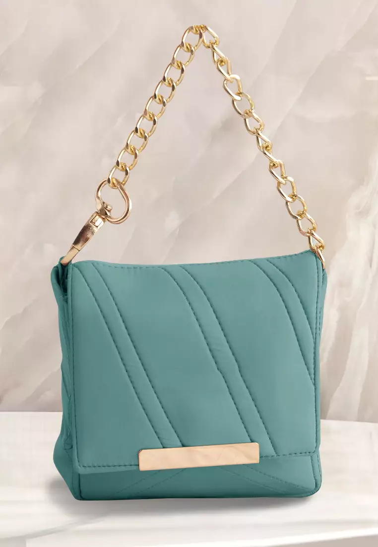 Zalwa Prayer Set | Mukena Travel Polos Resleting 2in1 | Mukena Remaja - Turquoise Green