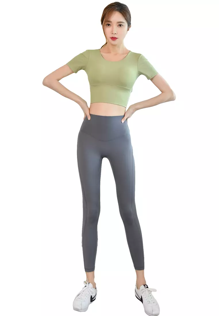 (2PCS) Quick Dry Running Fitness Yoga Dance Set (Bra Tops+Bottoms)