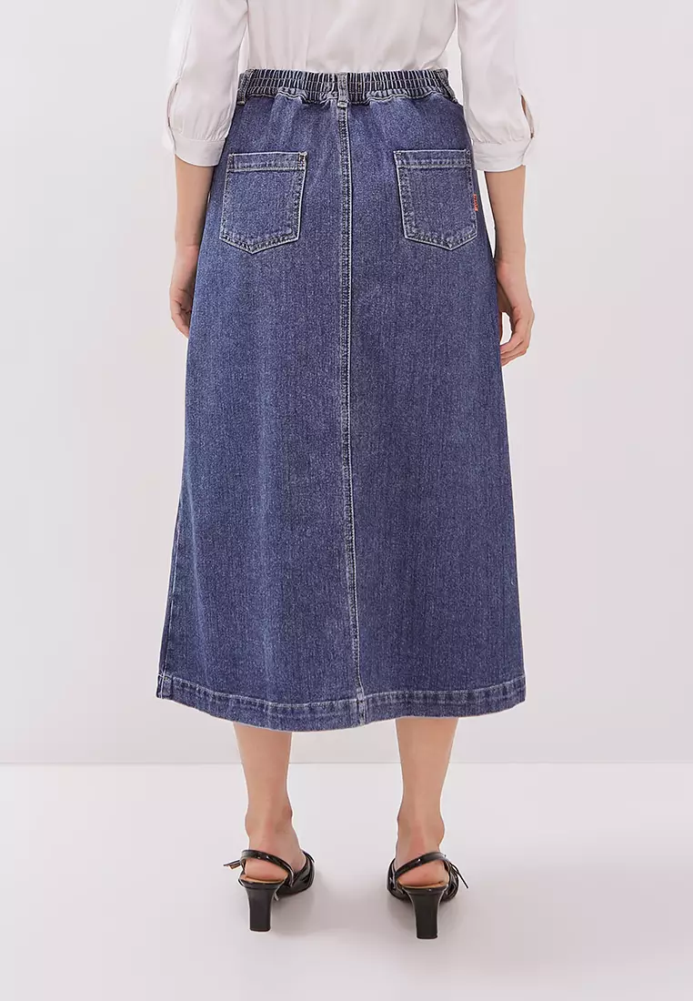 DUST Rok Denim Nurika Biru (D. 21146)