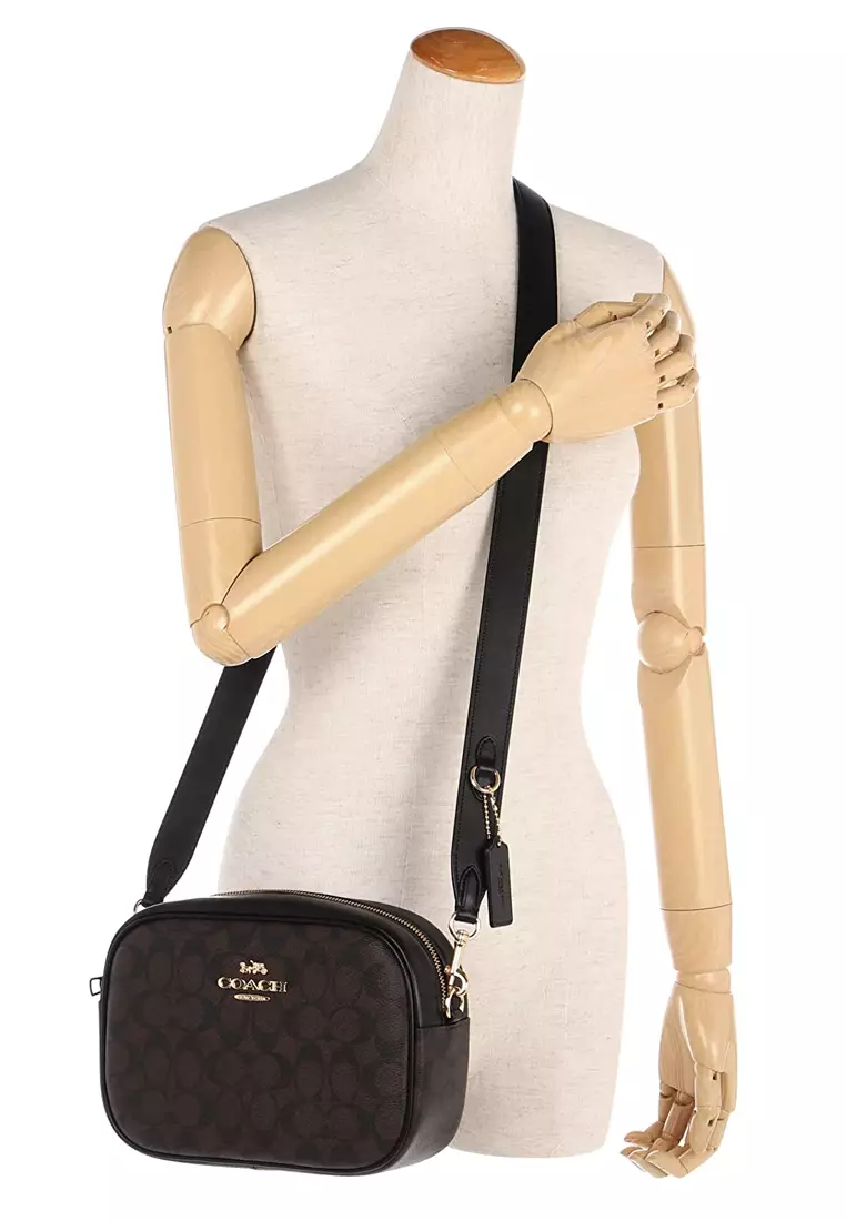 Jamie Camera Bag In Signature Canvas - Dark Brown