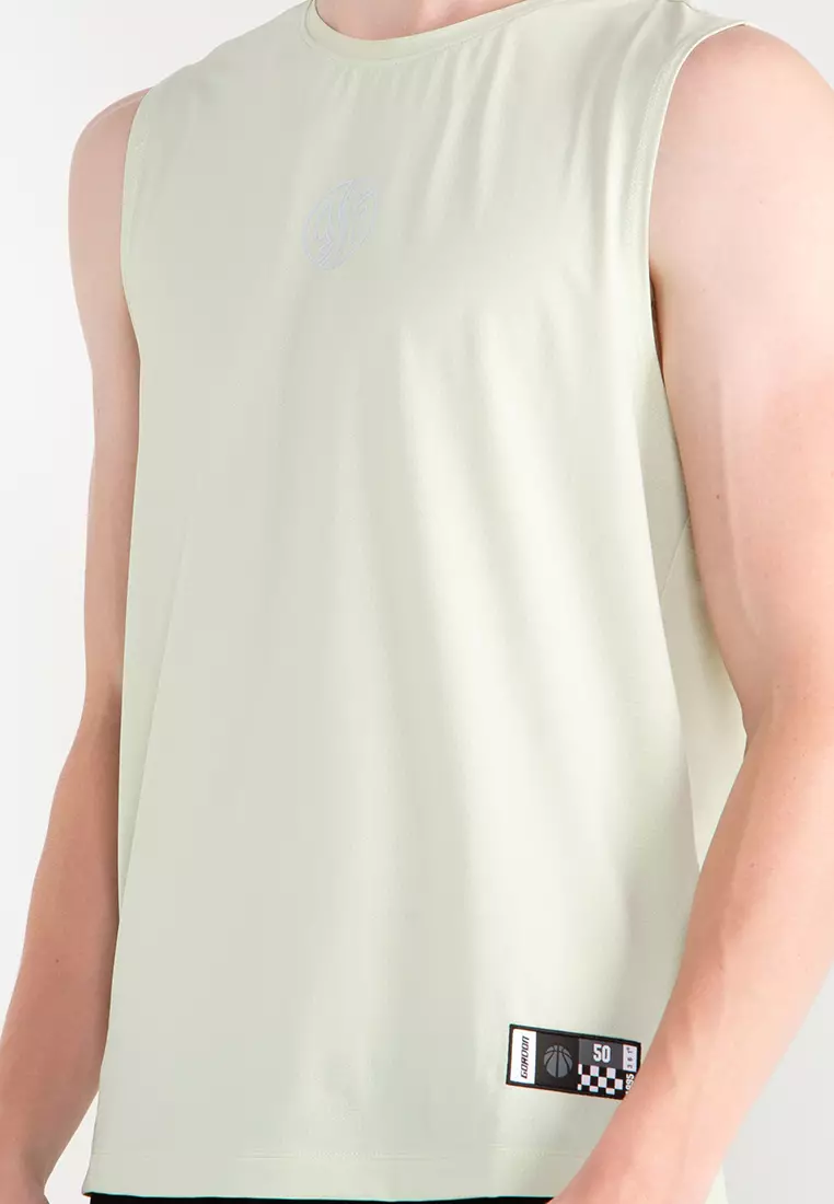 White sports cheap tank top