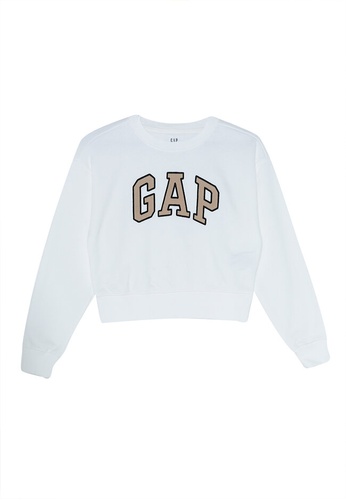 GAP white Tw Logo Sweater 734B7KAEEFB882GS_1
