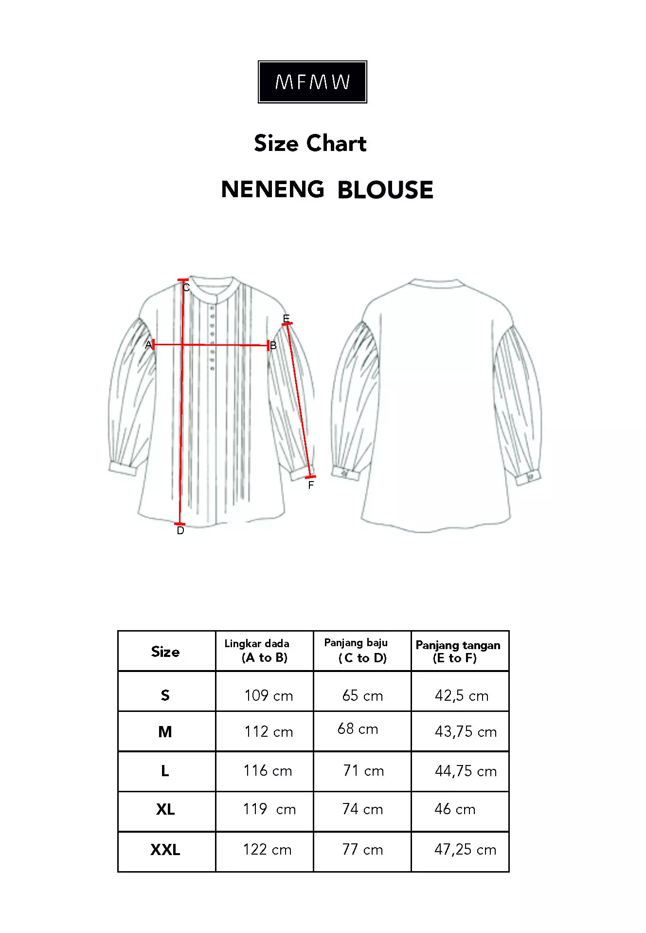 MFMW Neneng Atasan Blouse Dark Brown