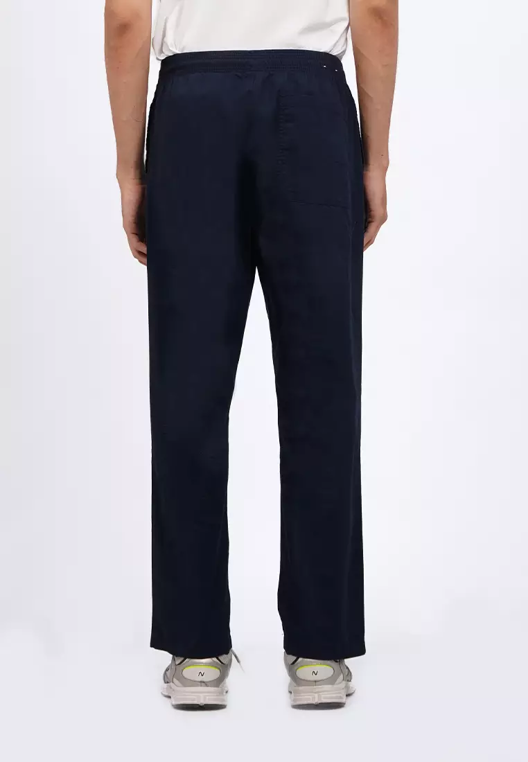 Regular Fit Pants with Elastic Waist