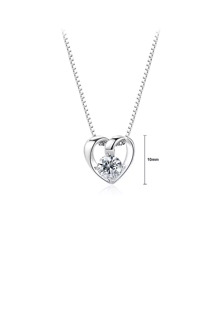 Real heart deals shaped necklace