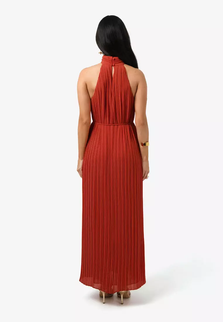 Shelly Chiffon Pleated Dress