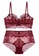 ZITIQUE red Lace Rose Lingerie Set (Bra And Underwear) -Red 79AE8US3C6DD42GS_1