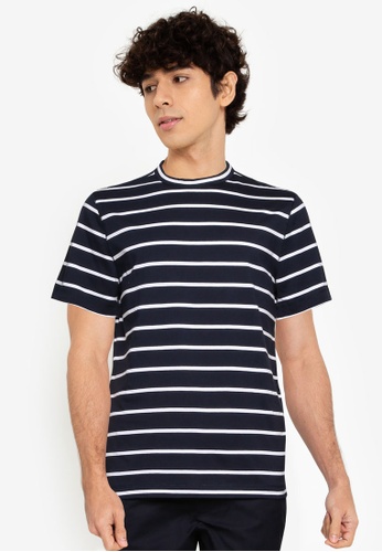 Banana Republic navy Authentic Striped Tee 65638AA1ACDC03GS_1