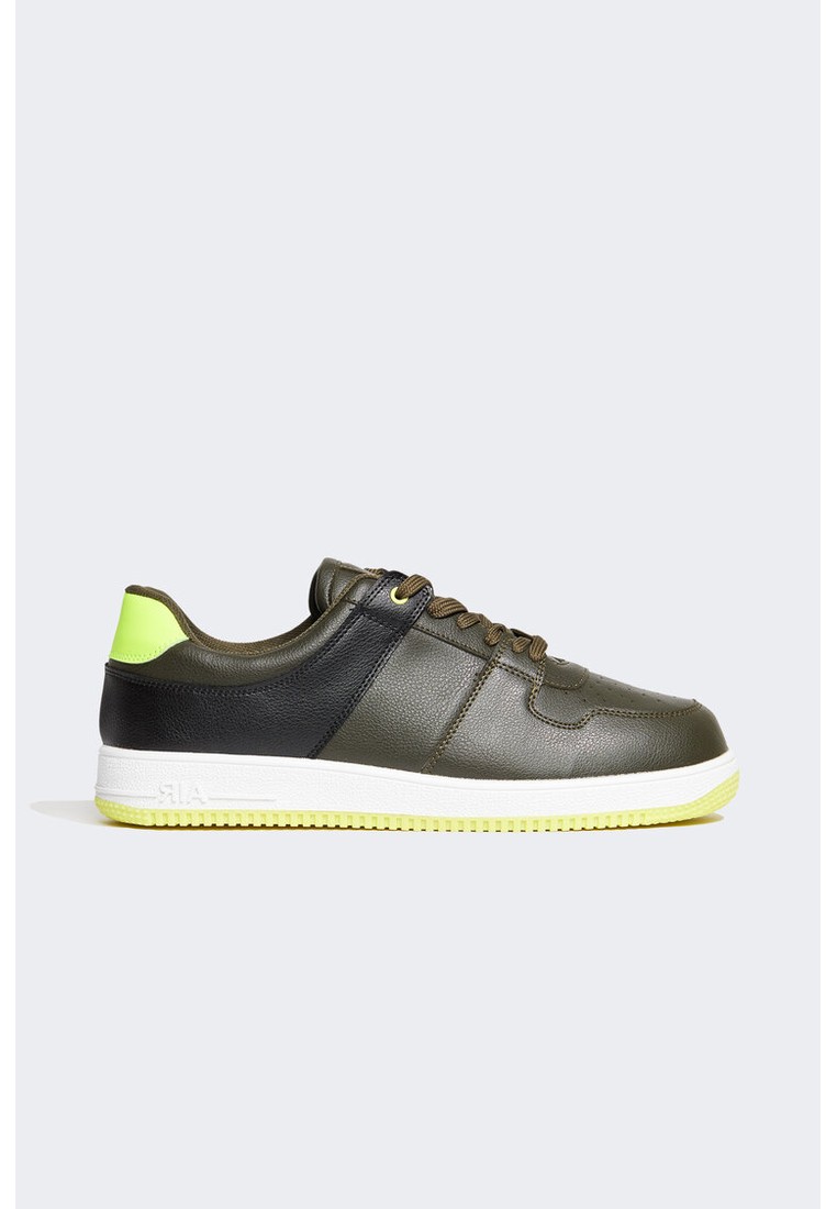 Faux Leather High Sole Sport Shoes