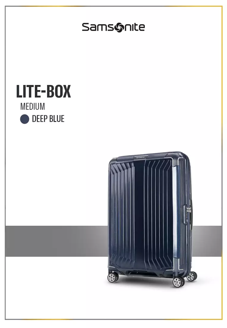 Samsonite Koper Hardcase Lite-Box Spinner Medium 25 Inch - Deep Blue