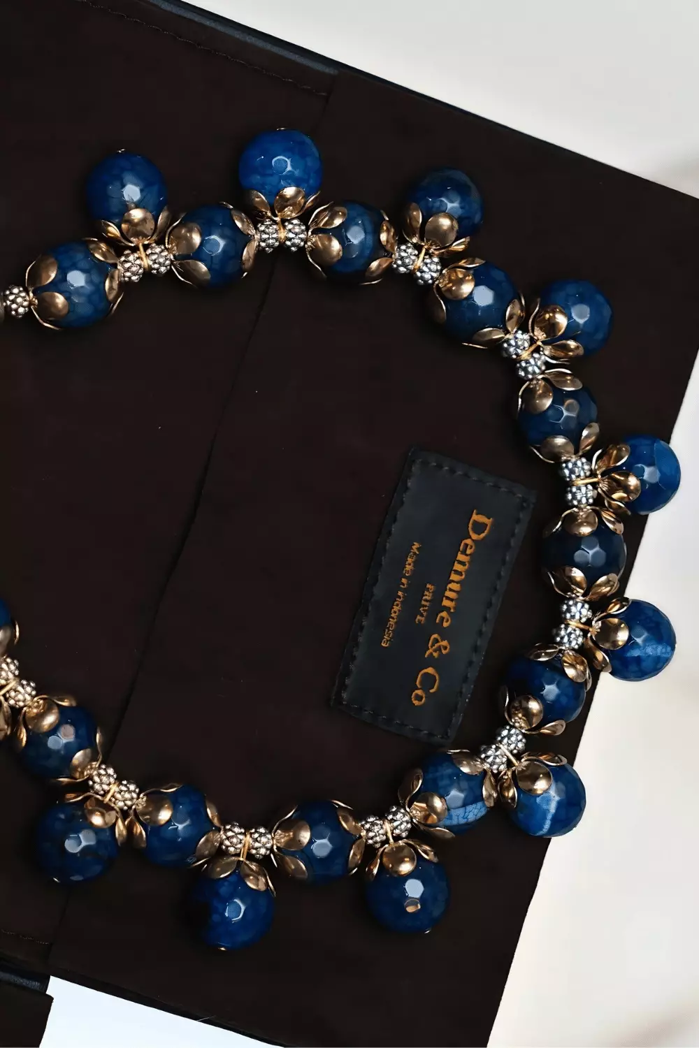 Demure Orion 37 Tropical Enigma Necklace – Deep Blue