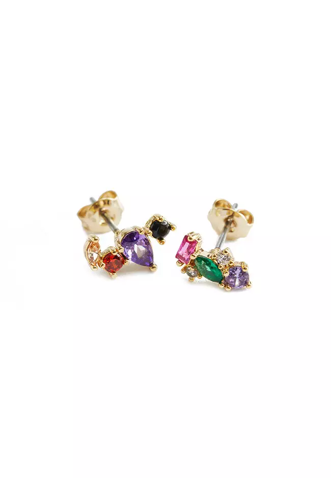Gem earrings best sale