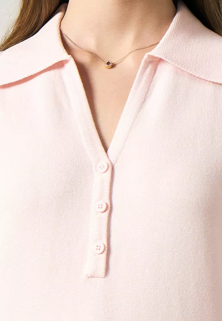 Y-Neck Sleeveless Polo