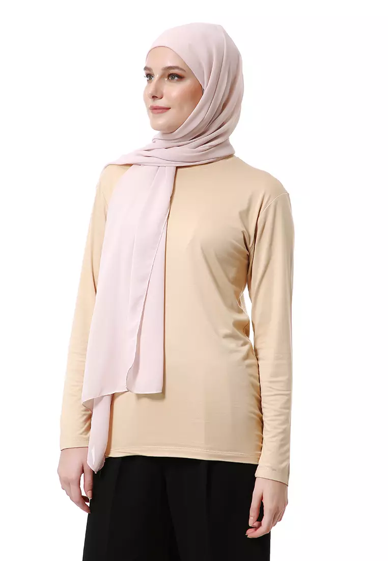 Zhalika Phasmina Motif Polos High Premium Quality - Khaki