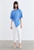 URBAN REVIVO blue Asymmetric T-Shirt 45C6EAA79D571EGS_4