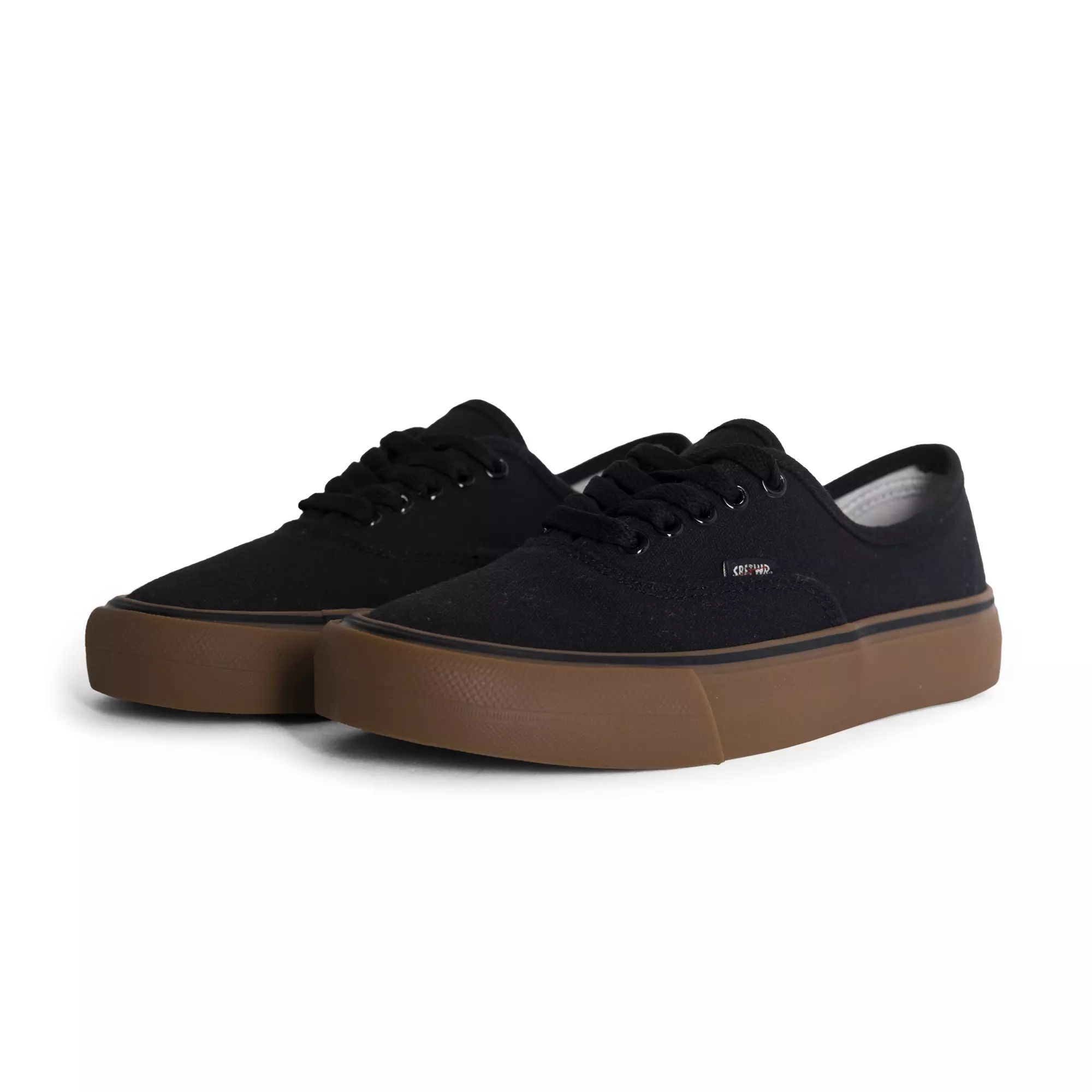 SABA Evermore All Black Dark Gum - Sepatu Sneakers Casual Pria Wanita