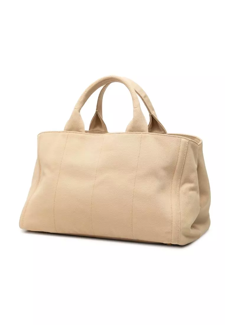 Buy Prada Pre-Loved Prada Canvas Canapa Bijoux Satchel 2026 Online