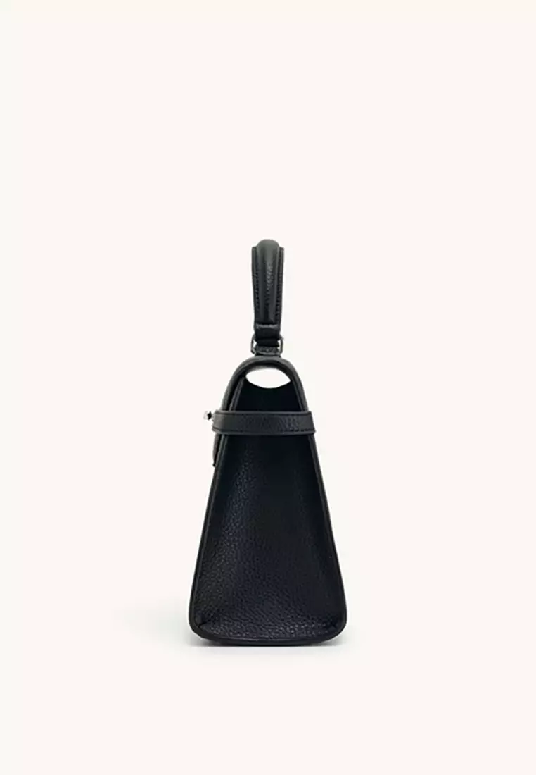 Elise Large Top Handle Bag - Black